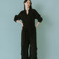 -high-end- collarless jumpsuit/2color