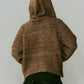 hooded cardigan knit/brown