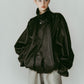 voluminous leather jacket(unisex)/black