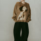 dalmatian shaggy knit(unisex)/beige