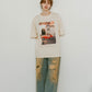 vintage print T shirt(unisex)/4color