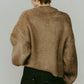 dalmatian shaggy knit(unisex)/beige