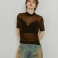 K motif sheer tops/3color
