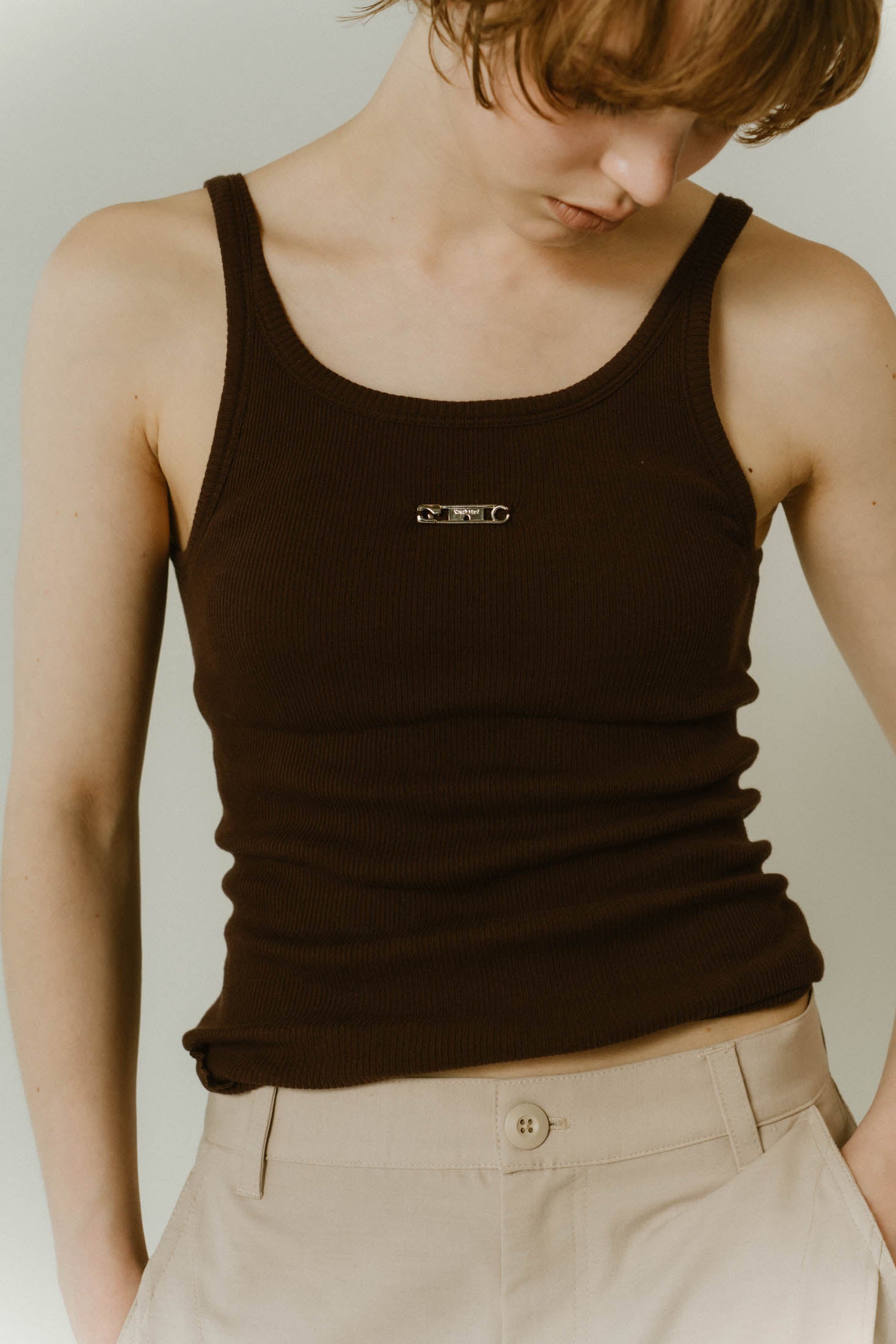 cap in rib tank top/3color | KNUTH MARF