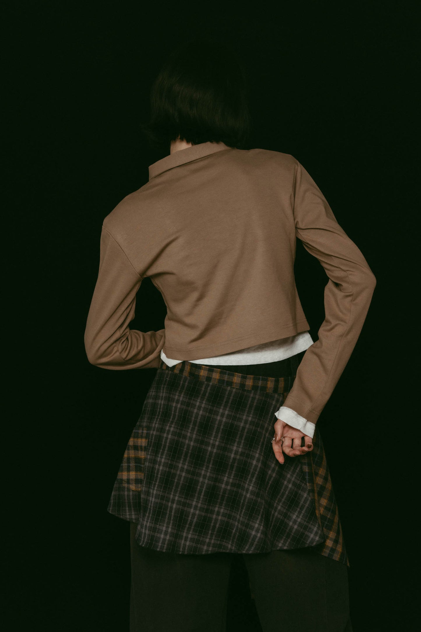 2piece polo tops/3color