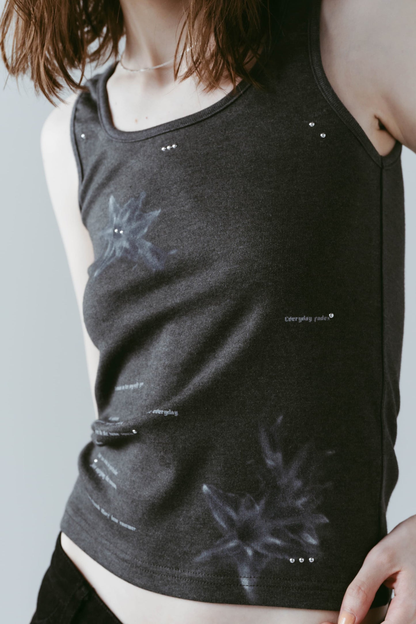 studded tank top/2color