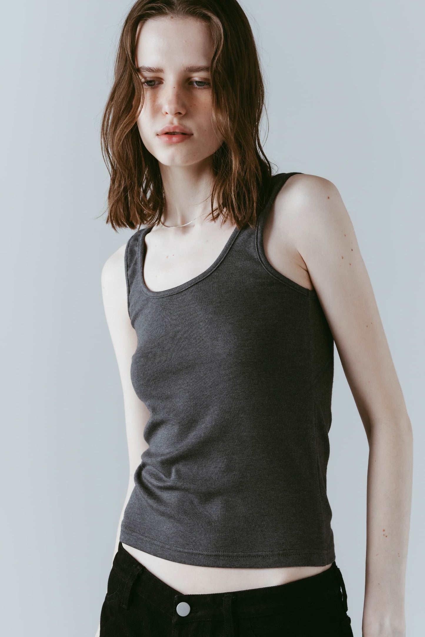studded tank top/2color