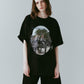rhinestone graphic tee(unisex)/black