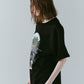 rhinestone graphic tee(unisex)/black