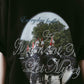 rhinestone graphic tee(unisex)/black