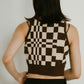flag marble knit tank/3color