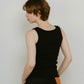 2piece layered logo tank top/3color