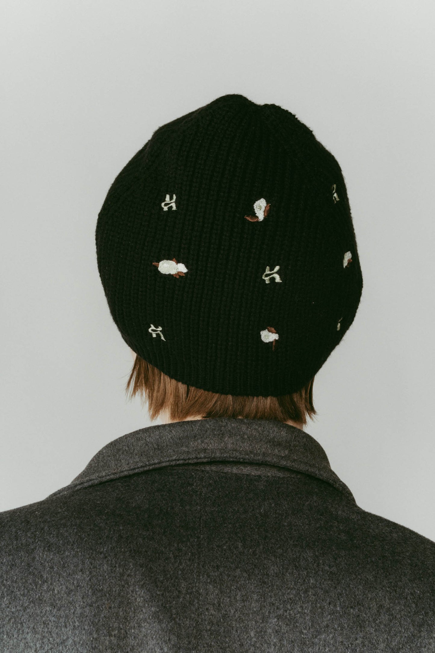 K motif beanie/2color