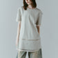 structured shoulder top/lightbeige