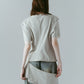 structured shoulder top/lightbeige