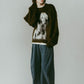 dalmatian shaggy knit(unisex)/green