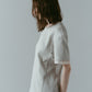 structured shoulder top/lightbeige