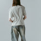 structured shoulder top/lightbeige
