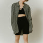 metal biker shorts/black