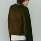 dalmatian shaggy knit(unisex)/green