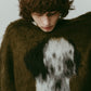dalmatian shaggy knit(unisex)/green
