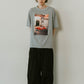 vintage print T shirt(unisex)/4color