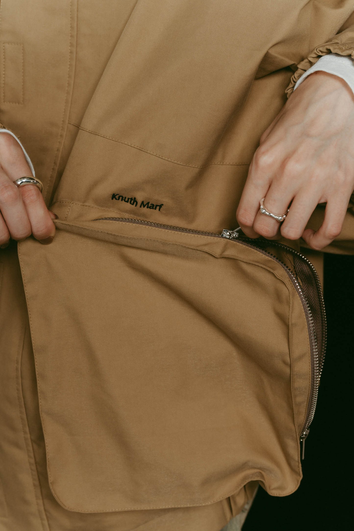 2way nylon blouson(unisex)/camel