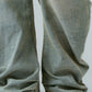 studded draped denim pants(unisex)/blue(studded)