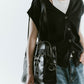 school style leather bag/2color