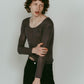 alpaca sheer knit/4color
