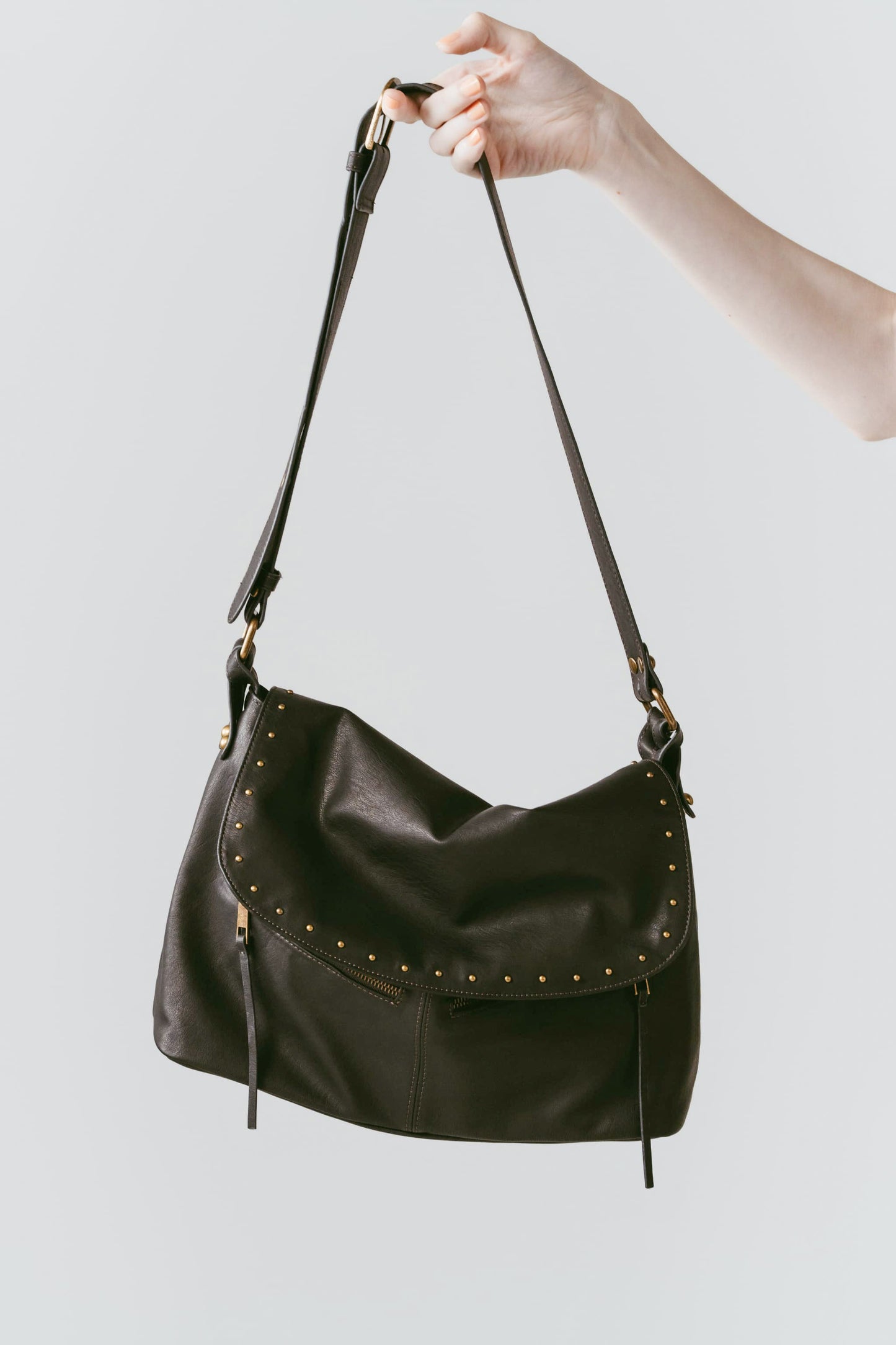 studded shoulder bag/2color