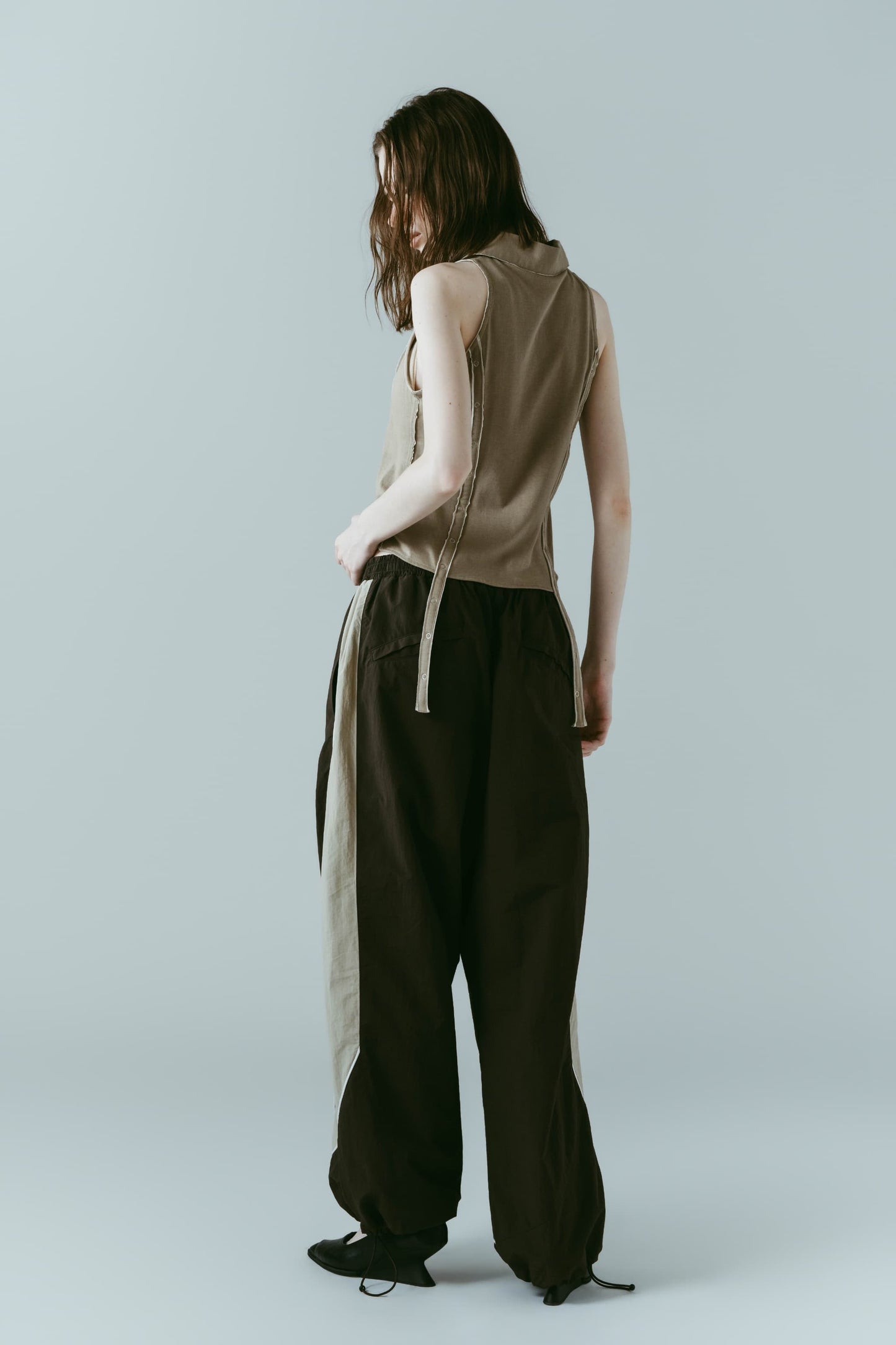 american armhole compact shirt/pistachio