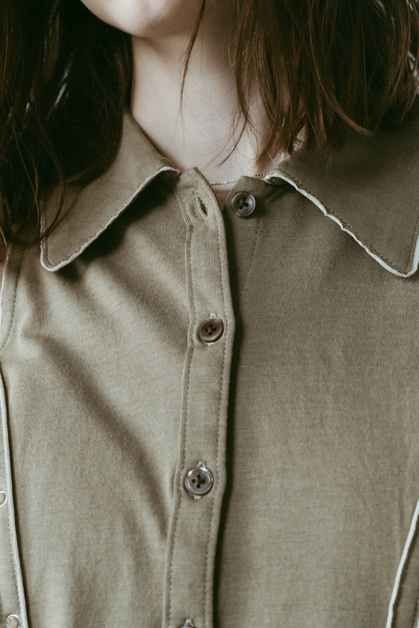 american armhole compact shirt/pistachio