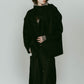 muffler overlay jacket(unisex)/black