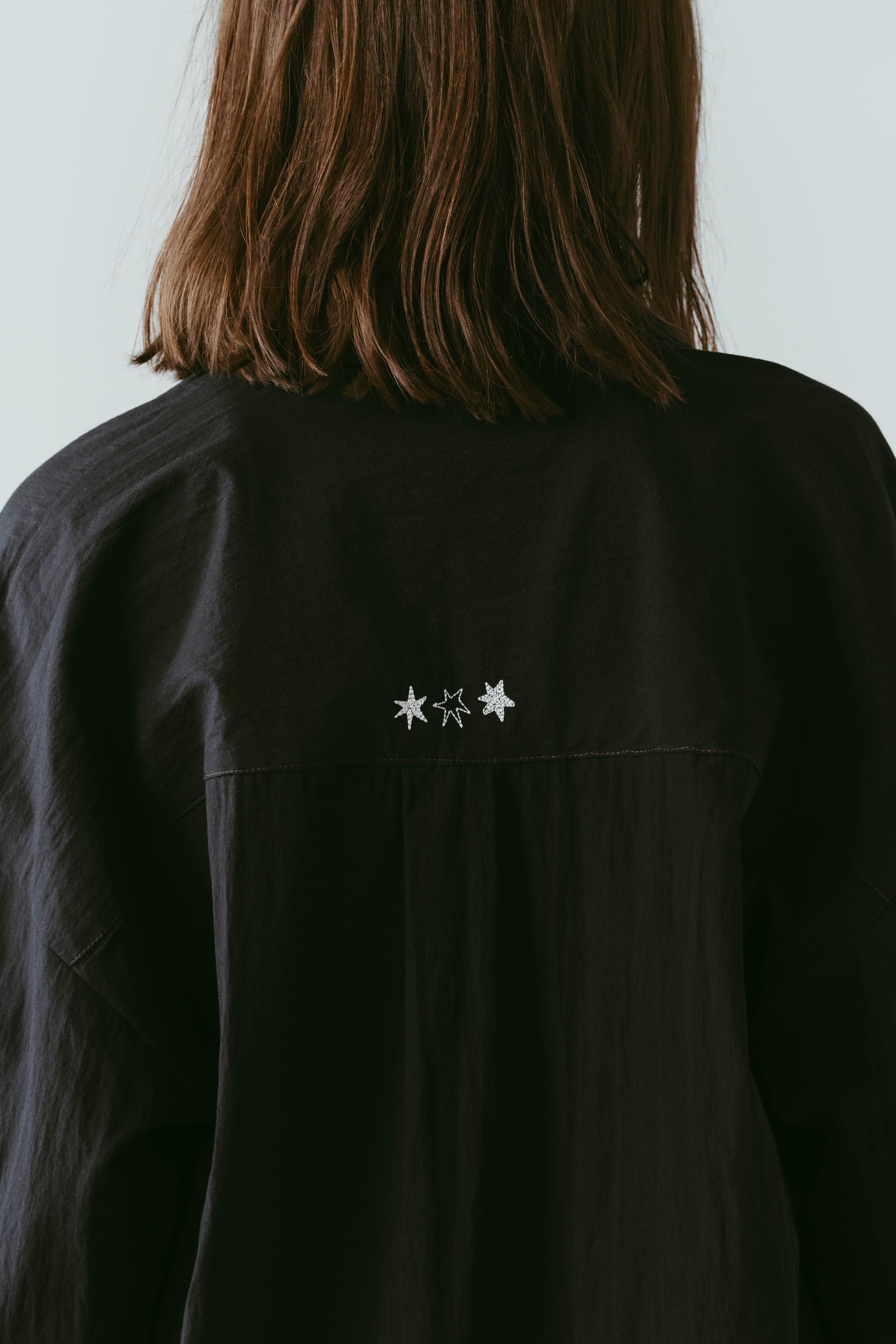 embroidered shirt(unisex)/black | KNUTH MARF