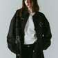 embroidered shirt(unisex)/black