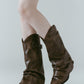 western belted boots/2color