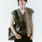 school style leather bag/2color