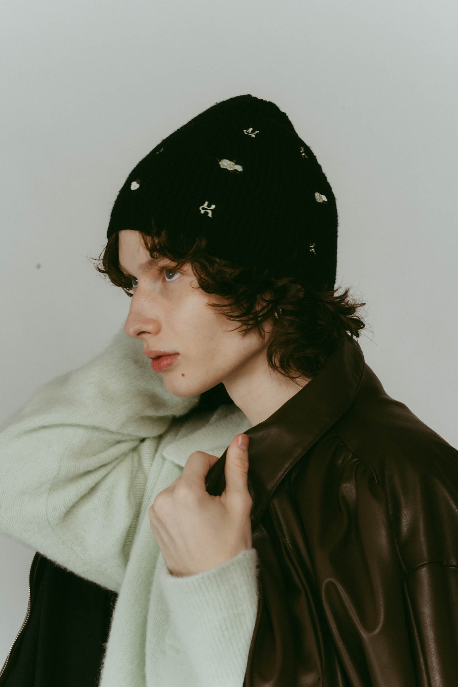 K motif beanie/2color | KNUTH MARF