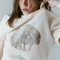 studded compact tee/ivory