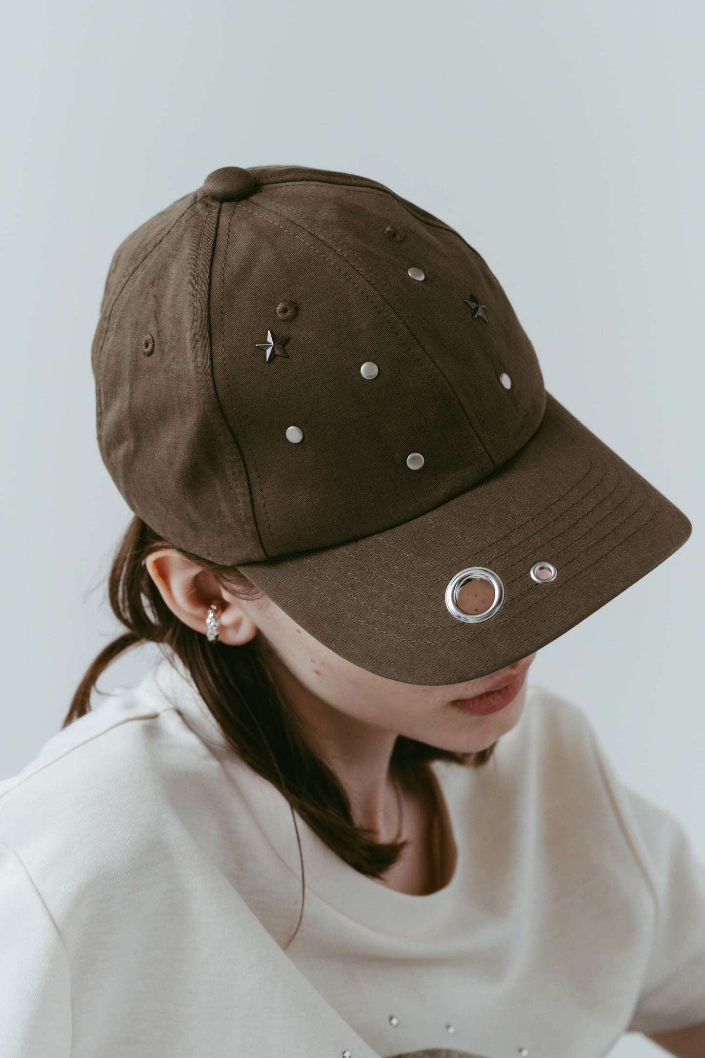 studded cap/2color