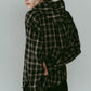hooded over shirts(unisex)/checkblack