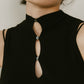 taffeta docking one piece/black