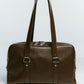 school style leather bag/2color