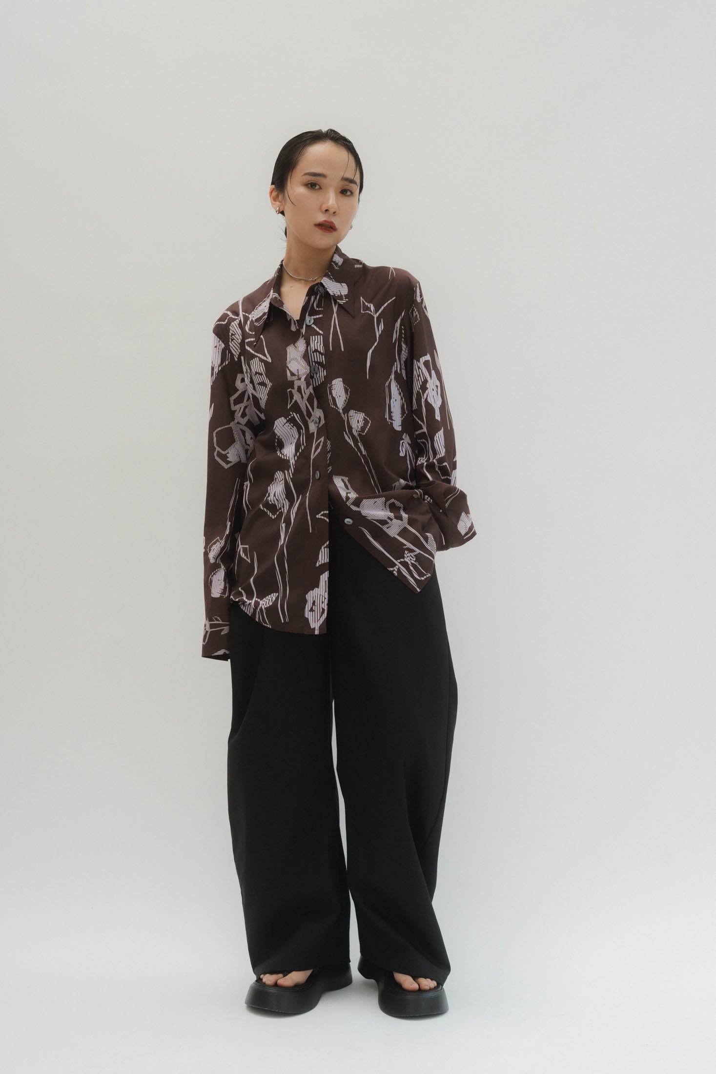 stripe flower shirt/2color | KNUTH MARF stripe flower shirt/2color | KNUTH MARF