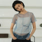 embroidery sheer T/4color