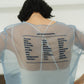 embroidery sheer T/4color