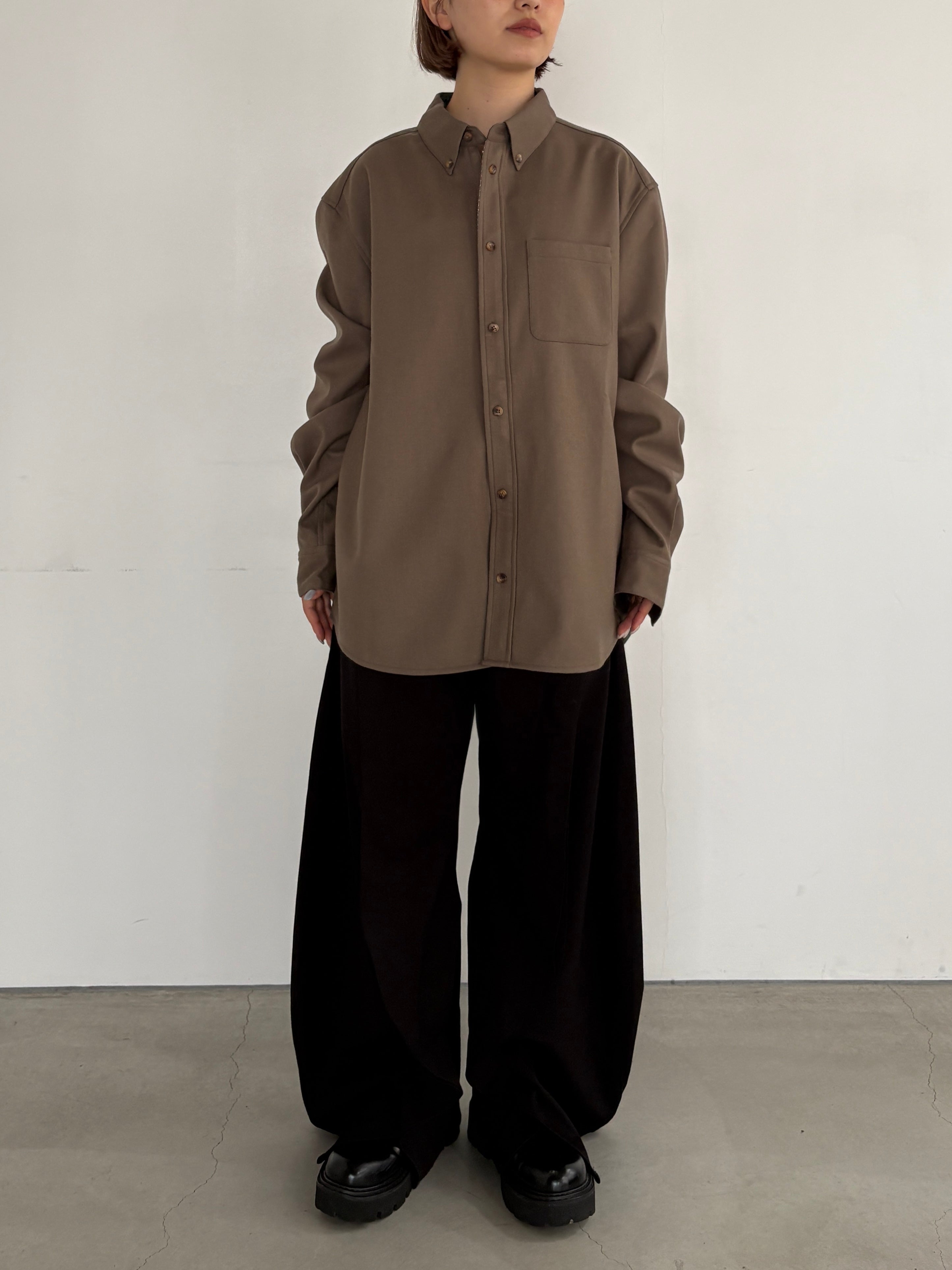 (仮商品名)ボンディングシャツ(unisex)/beige