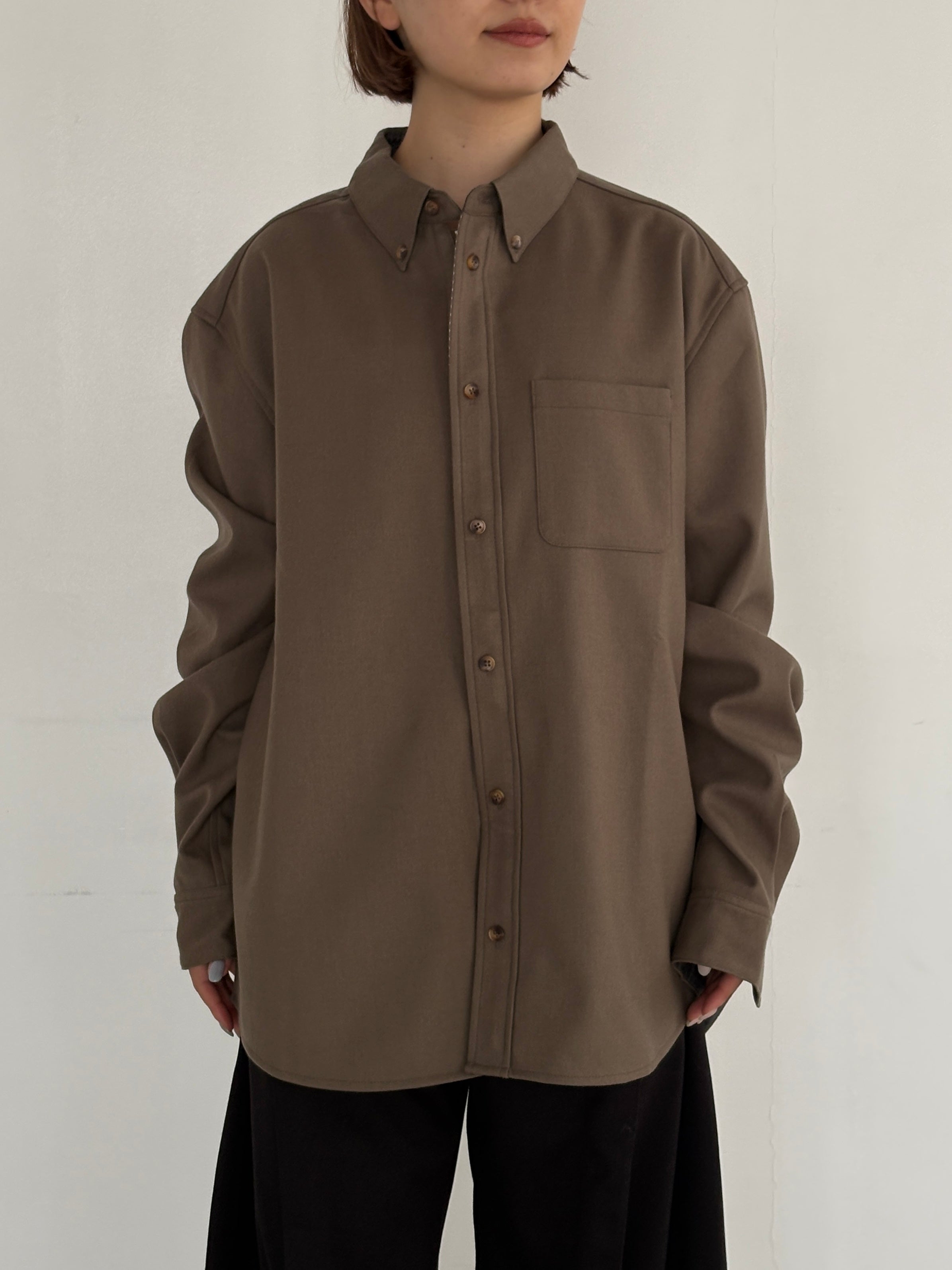 (仮商品名)ボンディングシャツ(unisex)/beige