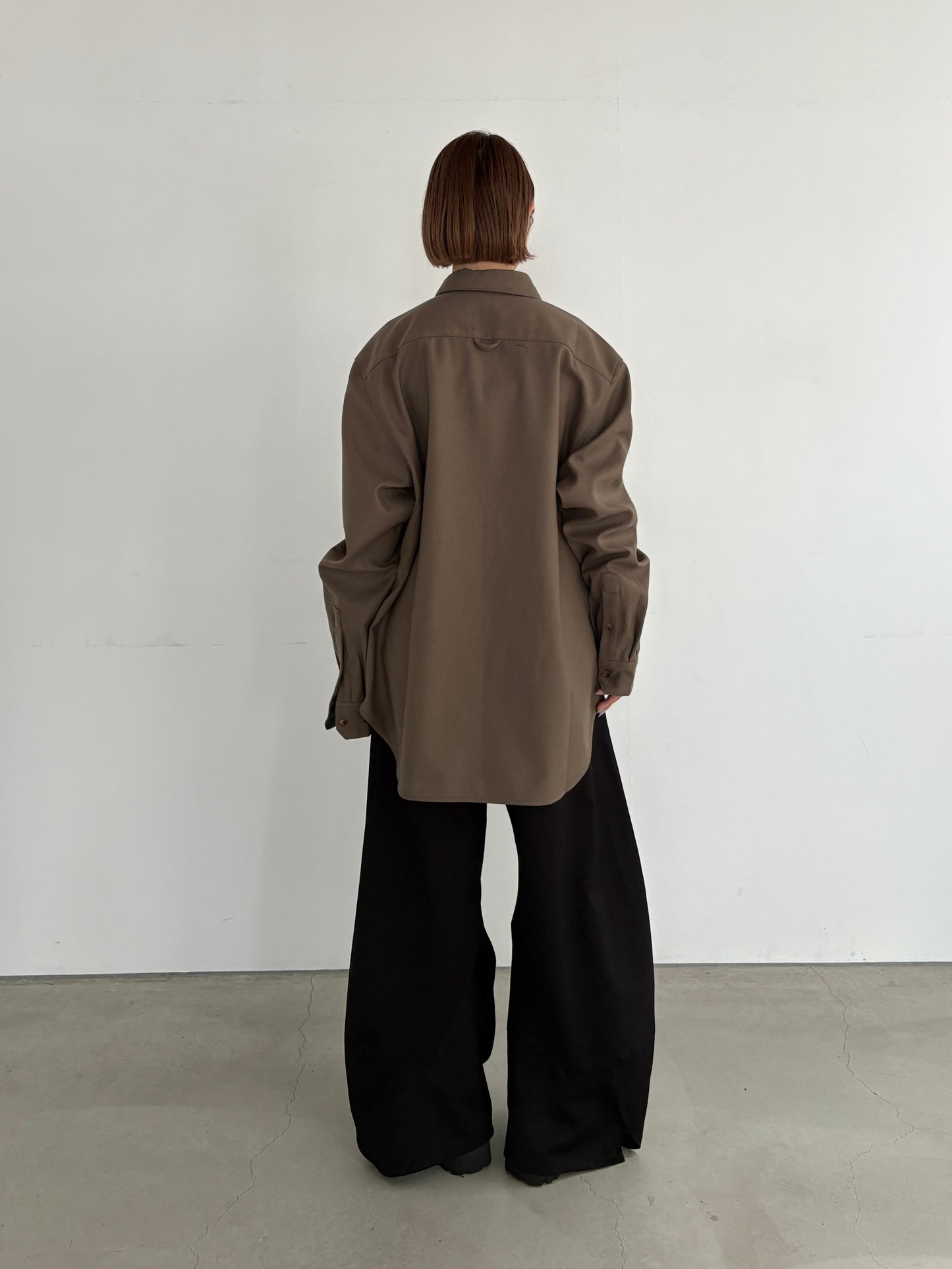 (仮商品名)ボンディングシャツ(unisex)/beige